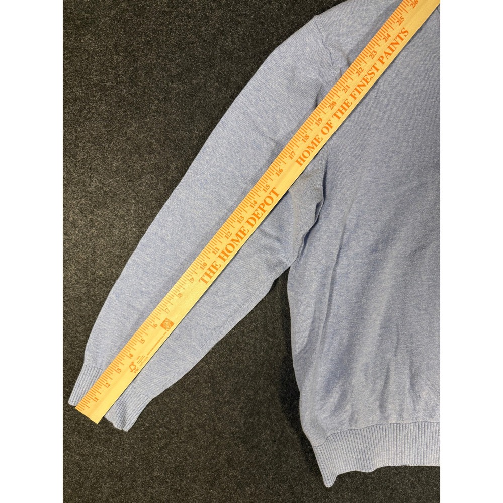 Tommy Hilfiger Men's Light Blue V Neck Long Sleeve Sweater Size‎ L - Picture 6 of 8